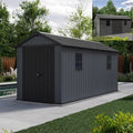 Keter Newton 7515 Anthracite Grey Resin Garden Shed (9.89m²) + Floor