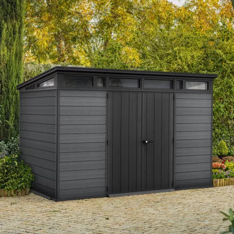 Resin garden shed - grey 7.4m² Cortina 117 - floor - Keter