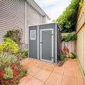 Abri de jardin en résine 2,06m² monopente + plancher gris Keter